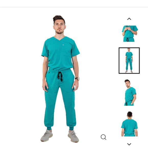 Millennials in medicine Mims  scrub set medium teal - Picture 1 of 16